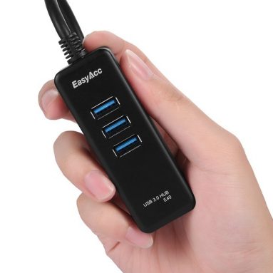 Mini Superspeed USB 3.0 4 Port Bus-powered Hub