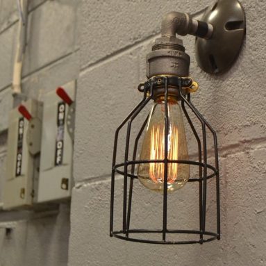 Minimalistic Steel Wall Sconce