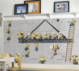 Minions at Work XL Chair Rail Prepasted Ultra Strippable Mural