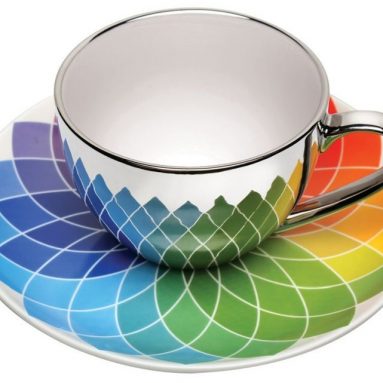 Mirrored Porcelain Tea Cup