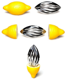 Mirrored Stainless Steel Lemon or Lime Juicer