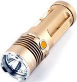 3-Mode LED Flashlight Torch Light with 5mW Green Laser