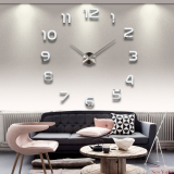 Modern 3D Frameless Large Wall Clock