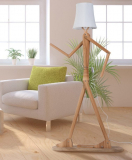 Modern Contemporary Decorative Wooden Floor Lamp Light