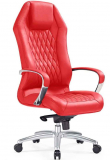 Modern Ergonomic Sterling Leather Executive Chair