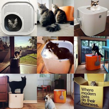 Modkat Litter Box Kit Includes Scoop and Reusable Liner