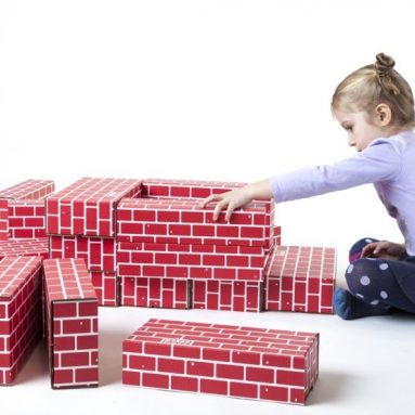 Mondo Bloxx 40 Pack Cardboard Block Brick Set