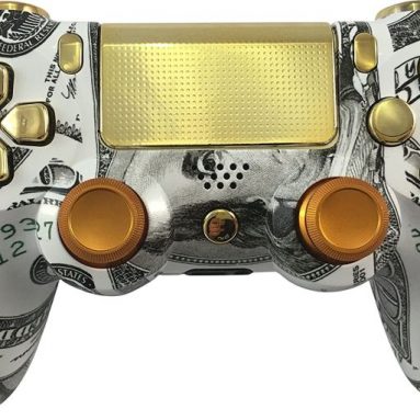 Money Print PS4 UN-Modded Controller Mod Metal Thumbsticks