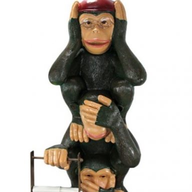 Monkeys Toilet Paper Holder