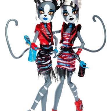 Monster High Zombie Shake Meowlody and Purrsephone Doll