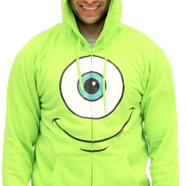 Monsters Inc University Mike Wazowski Adult Costume Sweatshirt Hoodie