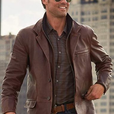 Moroccan Lambskin Leather Blazer