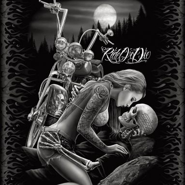 Motorcycle Biker Lovers Queen Size Luxury Royal Plush Blanket