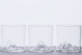 Mountain Topography Inspired Whiskey Glasses