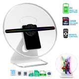 Mounted & Portable 3D Hologram Fan Digital Holographic Display Photo/512P HD Video