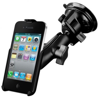 Suction Cup Car Mount for Apple iPhone 4