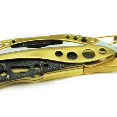 Multi-Tool 24k Gold Finish with a Damascus Steel Blade