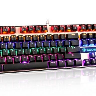 Multi-color LED Backlit Wired USB Mechanical Gaming Keyboard