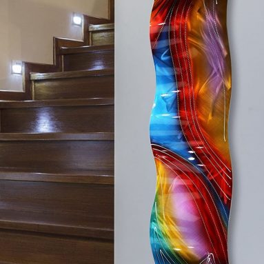 Multicolor Contemporary Metal Wall Art Sculpture