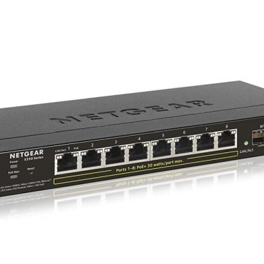 NETGEAR S350 Series 8-Port Gigabit Poe+ Ethernet Smart Managed Pro Switch