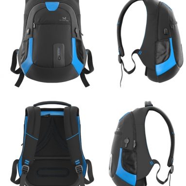 Computer Laptop Messenger Backpack Book Bag and Battery Power Bank