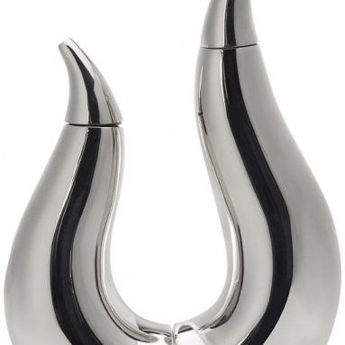 Nambe Duet Oil and Vinegar Bottle