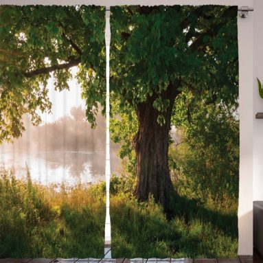 Nature Curtains Oak Tree Decor