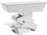 Naxos Glass Mirrored Console Table