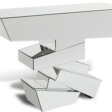 Naxos Glass Mirrored Console Table