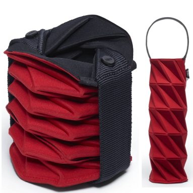 Neoprene Origami Wine Bottle Tote