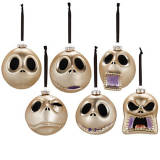 Nightmare Before Christmas Faces of Jack Skellington Ornament Collection