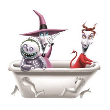 Nightmare Before Christmas Lock, Shock, and Barrel Salt and Pepper Set