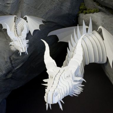 Nikita Cardboard Dragon Head
