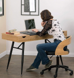 Nook Modern Desk with Multi Soft-Close Storage Compartments