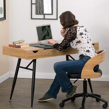 Nook Modern Desk with Multi Soft-Close Storage Compartments