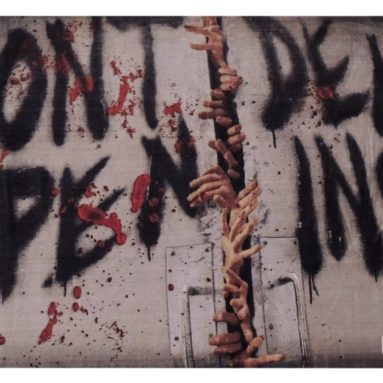 “Dead Inside, Do Not Open” Beach Towel