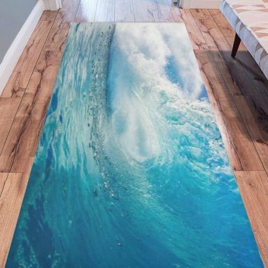 Ocean Heavy Waves Modern Area Rug