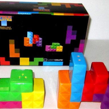 Official Tetris Ceramic Salt and Pepper Set