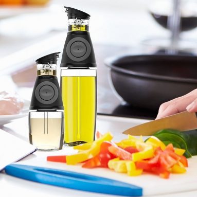 Oil & Vinegar Dispenser Set with Drip-Free Spouts