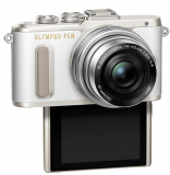 Olympus  White Body with 14-42mm IIR Silver Lens