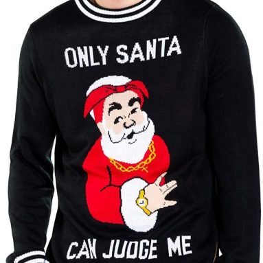 Only Santa Can Judge Me Ugly Christmas Sweater