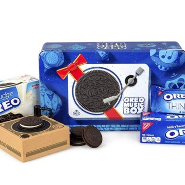 Oreo Music Box—Cookie Record Player – Collectible Holiday Gift Tin