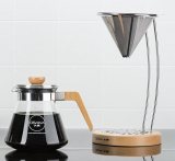 Osaka Pour-Over Coffee Dripper with Wood Stand