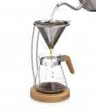 Osaka Pour-Over Coffee Dripper with Wood Stand