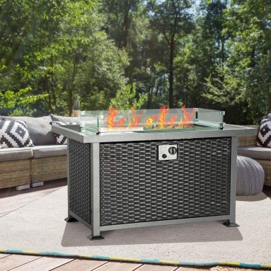 Outdoor Auto-Ignition Propane Gas Fire Pit Table