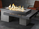 Outdoor Great Room Uptown Black Crystal Fire Pit Table