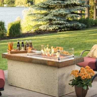 Outdoor Greatroom Artisan Chat Height Gas Fire Pit Table