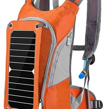 Outdoor Portable Solar Backpack with 4000mah Sunpower and 6V7W Soalr Panel