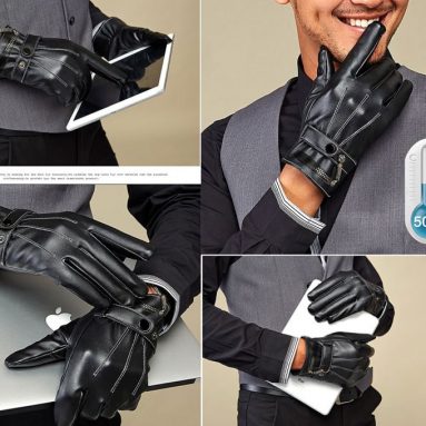 Outdoor Rechargeable Li-ion Battery Heated Heating Thermal Ski Skiing Snowboard PU Gloves