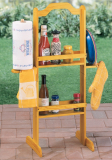 Outdoor Wooden Barbeque Condiment Caddy